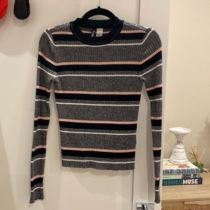 H&M; striped sweater